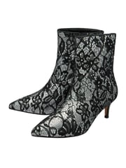 Ravel Black Pointed-Toe Ankle Boots - Image 2 of 4