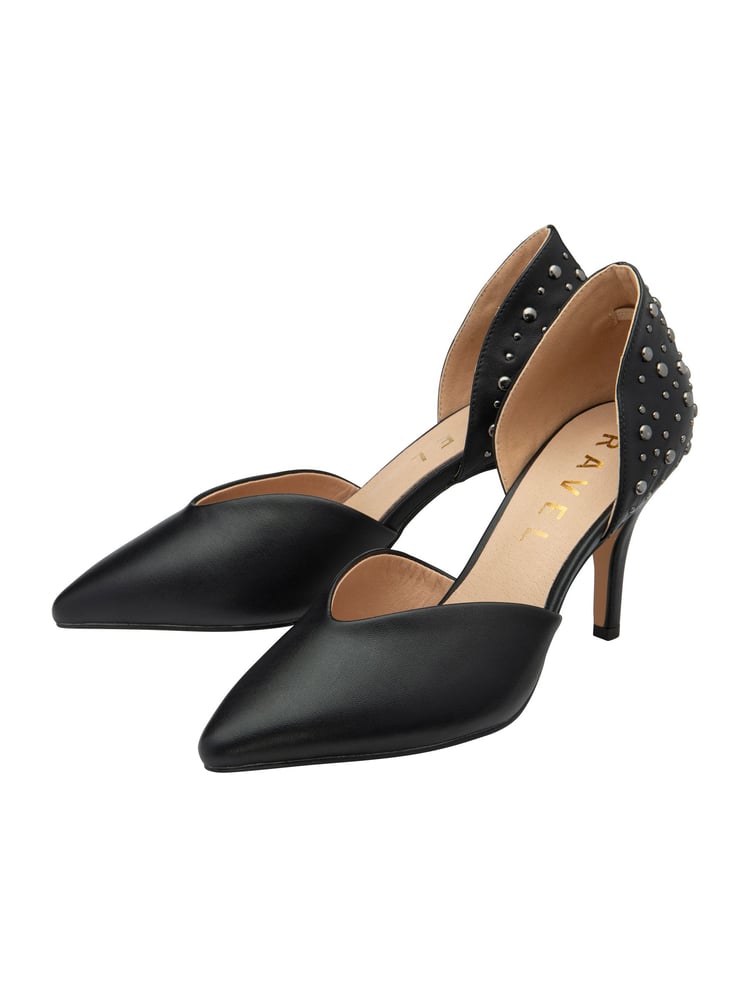 Ravel Black Pointed-Toe Court Shoes - Image 2 of 4