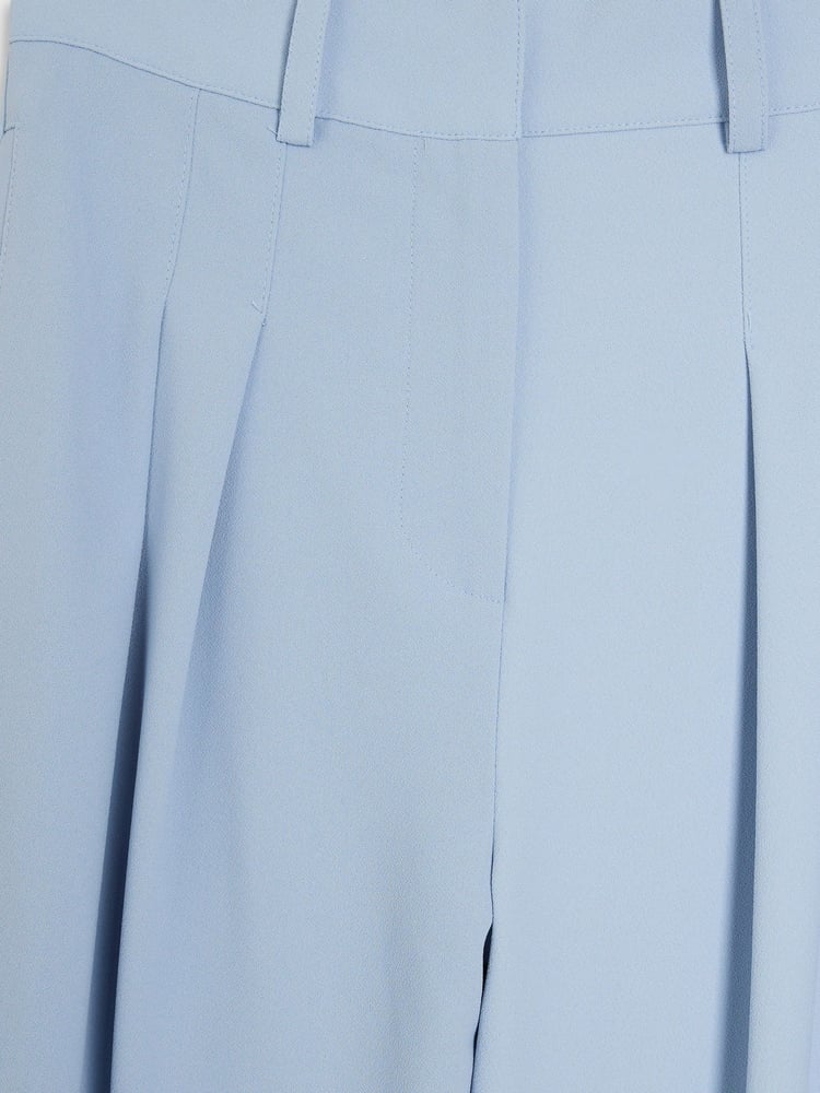 River Island Blue Wide Leg Tailored Trousers - Image 4 of 4