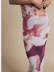 River Island Red Wide Leg Stitch Detail Casual Trousers - Image 3 of 4