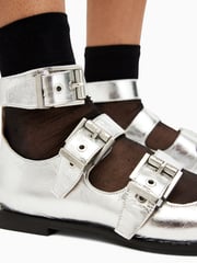 AllSaints Silver Susan Buckle Shoes - Image 7 of 7