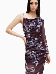 AllSaints Red Eris Dress - Image 2 of 7