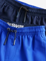 Cobalt Blue and Navy Swim Shorts 2 Pack (1.5-16yrs) - Image 5 of 7