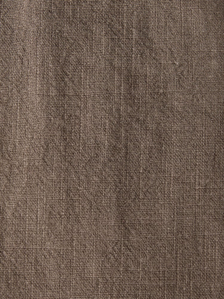 Mushroom Brown Smart Linen Look Trousers With Internal Drawcord - Image 5 of 5