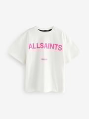 smALLSAINTS Black/Pink Oversized Girls Logo 100% Cotton T-Shirts 3 Packs - Image 2 of 7