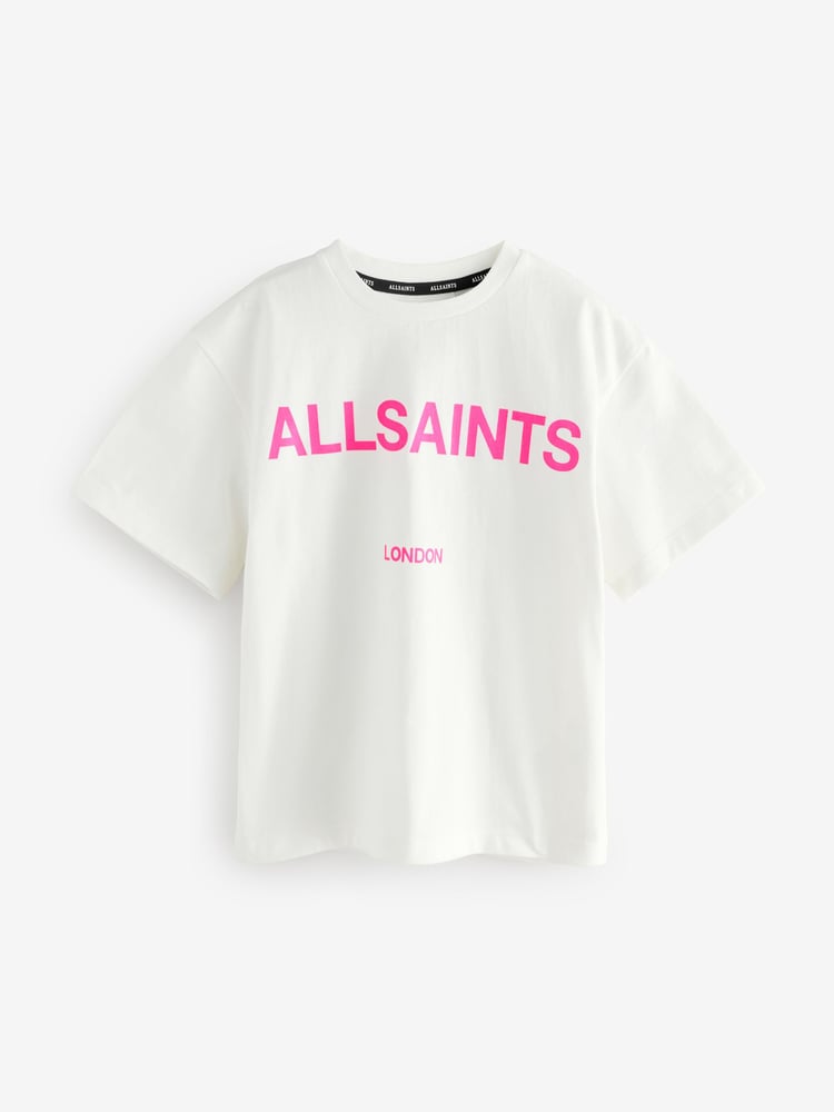 smALLSAINTS Black/Pink Oversized Girls Logo 100% Cotton T-Shirts 3 Packs - Image 2 of 7