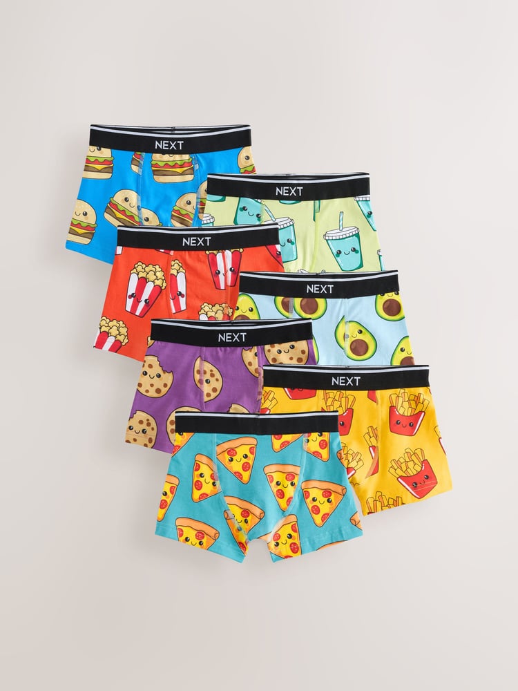 Food Print Trunks 7 Pack (2-16yrs) - Image 1 of 11