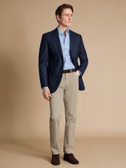 Charles Tyrwhitt Blue Slim Fit Proper Blazer Jacket - Image 3 of 4