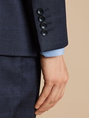 Charles Tyrwhitt Blue Seasonal Design Check SF Jacket - Image 3 of 4