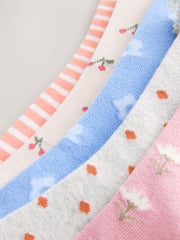 Multi 5 Pack Cotton Rich Ruffle Ankle socks - Image 9 of 9