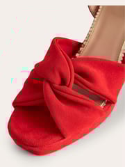 Boden Red Twist Front Platform Sandals - Image 4 of 4