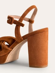 Boden Brown Twist Front Platform Sandals - Image 4 of 4