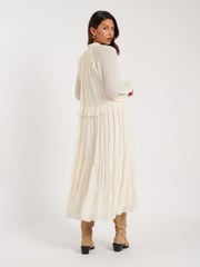 Nobodys Child Cream Boho Ruffle JoJo Midi Dress - Image 2 of 5