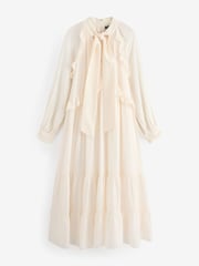 Nobodys Child Cream Boho Ruffle JoJo Midi Dress - Image 5 of 5