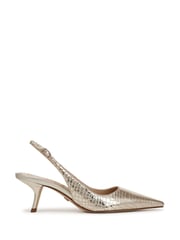 Sam Edelman Regular Fit Gold Bianka Sling Slingbacks - Image 1 of 6