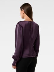 Forever New Purple Rahnee Ruched Top - Image 2 of 5