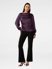 Forever New Purple Rahnee Ruched Top - Image 4 of 5