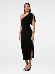 Forever New Black Jade Bow Bodycon Midi Dress - Image 3 of 4