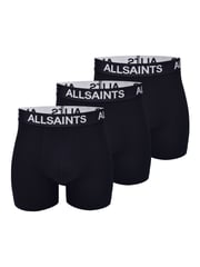 AllSaints Black Micro Modal Boxers 3 Pack - Image 1 of 5