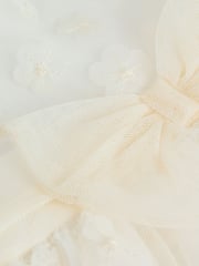 White 3D Flowers Baby Occasion Dress (0mths-2yrs) - Image 6 of 8