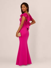 Adrianna Pink Papell Scuba Mermaid Gown - Image 3 of 7