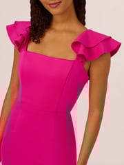 Adrianna Pink Papell Scuba Mermaid Gown - Image 4 of 7