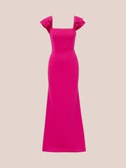 Adrianna Pink Papell Scuba Mermaid Gown - Image 6 of 7