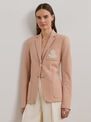 Lauren Ralph Lauren Anfisa Crest Logo Blazer Jacket - Image 1 of 8