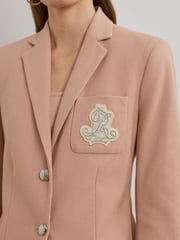 Lauren Ralph Lauren Anfisa Crest Logo Blazer Jacket - Image 4 of 8