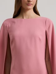 Lauren Ralph Lauren Petra Cape Georgette Cocktail Mini Dress - Image 4 of 5
