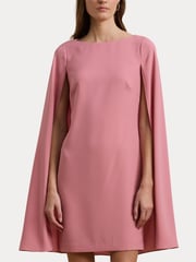 Lauren Ralph Lauren Petra Cape Georgette Cocktail Mini Dress - Image 5 of 5
