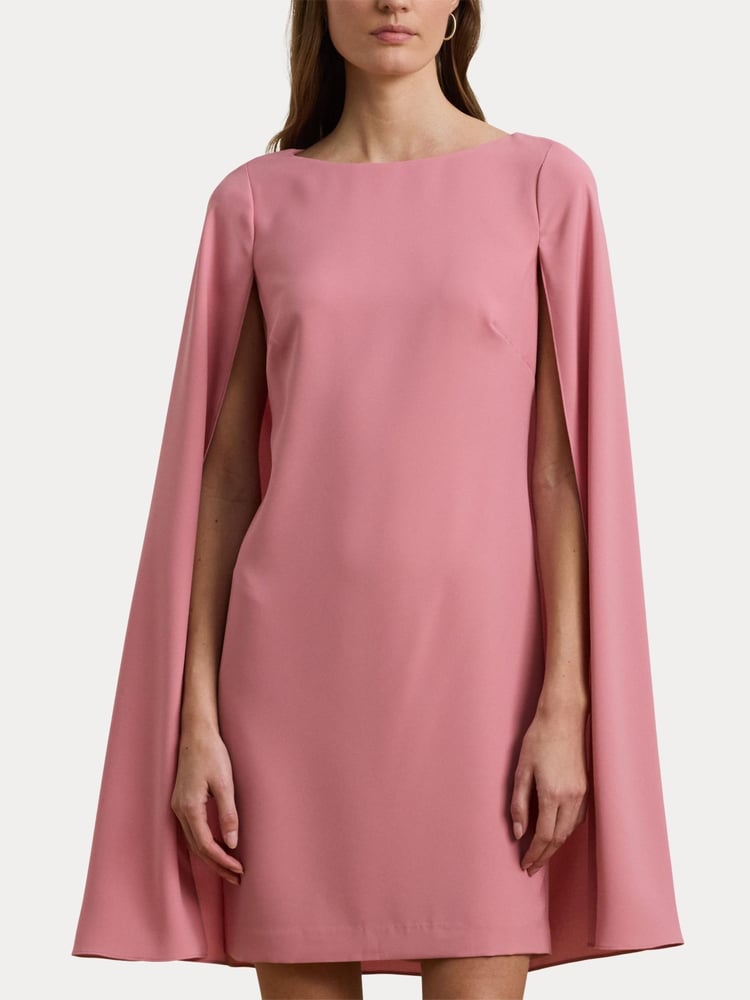 Lauren Ralph Lauren Petra Cape Georgette Cocktail Mini Dress - Image 5 of 5