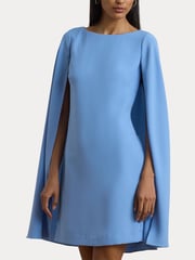 Lauren Ralph Lauren Petra Cape Georgette Cocktail Mini Dress - Image 6 of 8