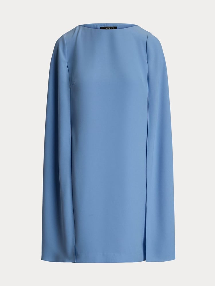 Lauren Ralph Lauren Petra Cape Georgette Cocktail Mini Dress - Image 8 of 8 Lauren Ralph Lauren Petra Cape Georgette Cocktail Mini Dress - Image 8 of 8