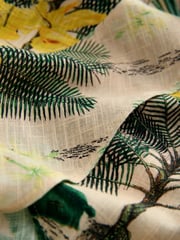 Kew Collection Green Floral Flutter Sleeve Wrap Midi Dress - Image 2 of 3