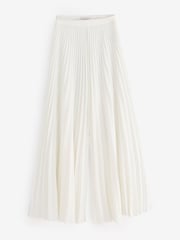 Ted Baker White Haryx-Pleated Wide Leg Crepe Trousers - Image 8 of 8