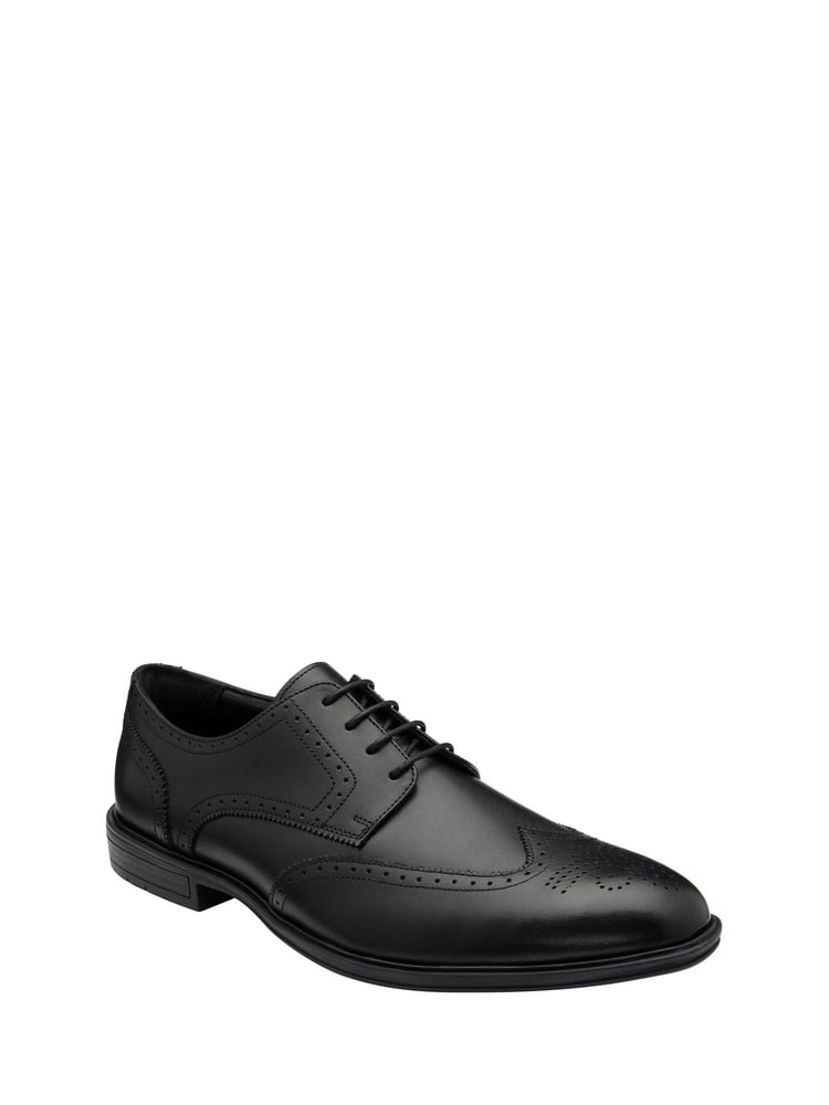 Lotus Black Brogues Lace-Up Shoes - Image 1 of 4