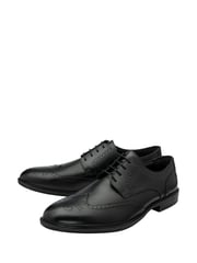 Lotus Black Brogues Lace-Up Shoes - Image 2 of 4