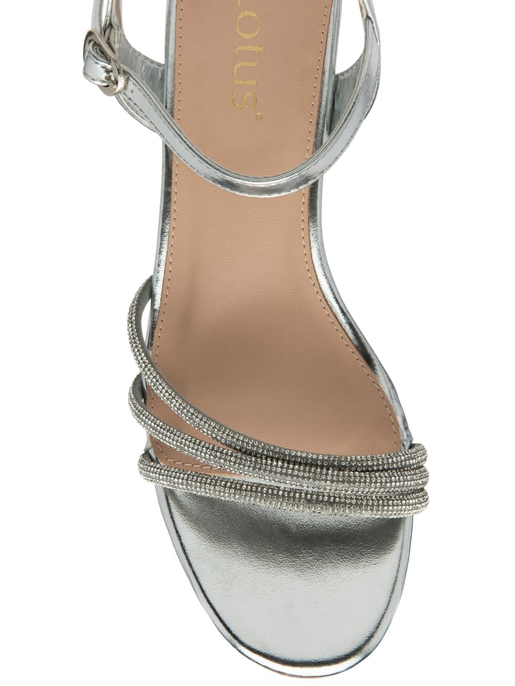 Lotus Silver Heeled Occasion Sandals - Image 4 of 4 Lotus Silver Heeled Occasion Sandals - Image 4 of 4