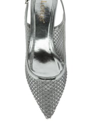 Lotus Silver Heeled Occasion Shoes - Image 4 of 4