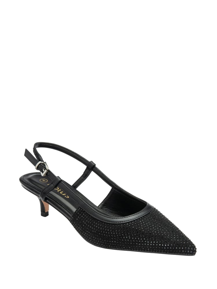 Lotus Black Slingback Occasion Shoes - Image 1 of 4