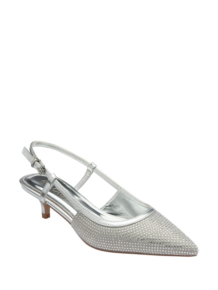 Lotus Silver Slingback Occasion Shoes - Image 1 of 4