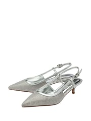 Lotus Silver Slingback Occasion Shoes - Image 2 of 4