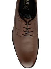 Lotus Brown Plain Front Lace-Up Shoes - Image 4 of 4