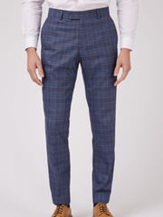 Antique Rogue Blue Overcheck Trousers - Image 1 of 3