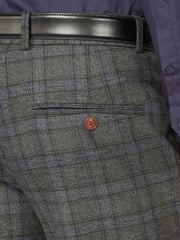 Antique Rogue Grey Overcheck Trousers - Image 3 of 3