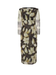 Yours Curve Natural London Mesh Gathered Dress - Image 1 of 1