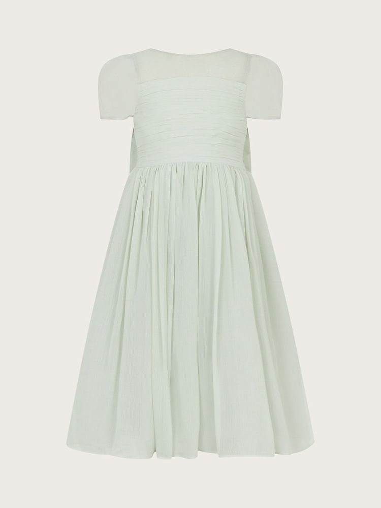 Monsoon Green Claire Crinkle Chiffon Dress - Image 1 of 2