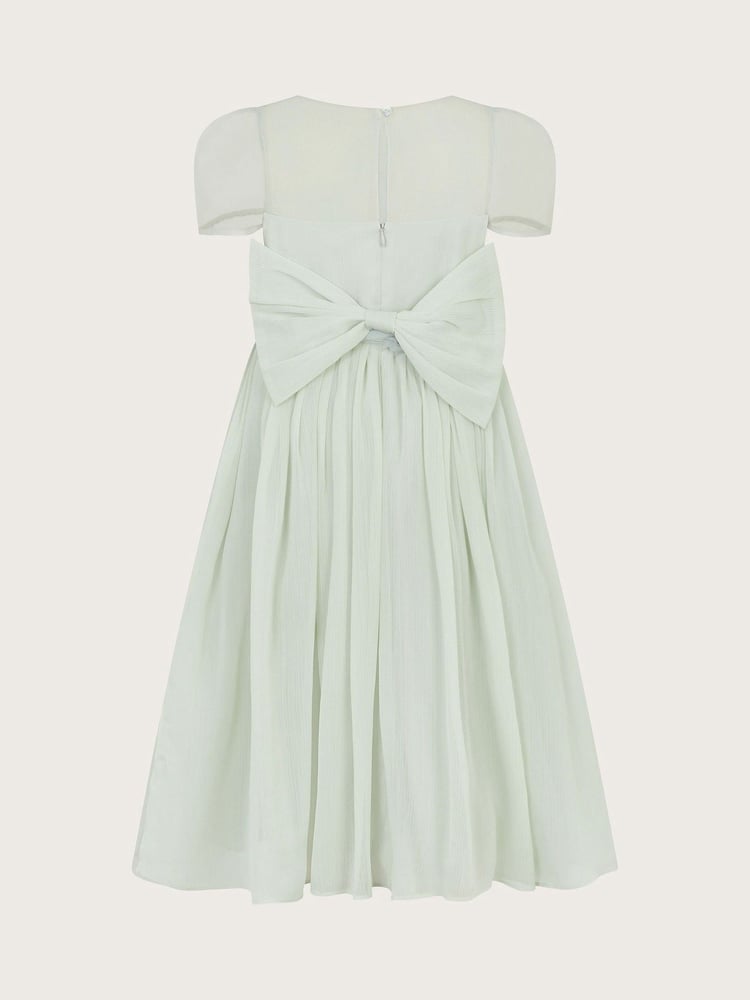 Monsoon Green Claire Crinkle Chiffon Dress - Image 2 of 2