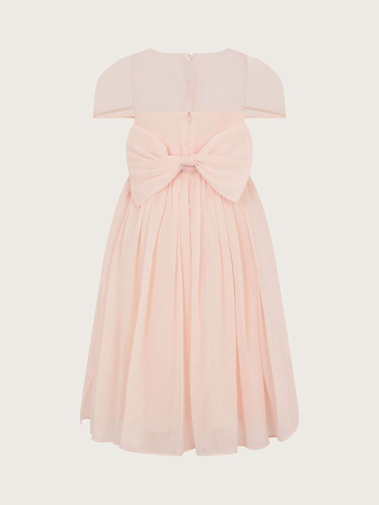Monsoon Pink Claire Crinkle Chiffon Dress - Image 2 of 3